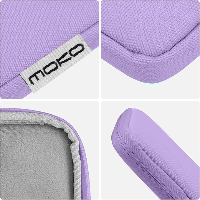 MoKo 9-11 Inch Tablet Sleeve Bag Carrying Case Fits New 11 inch iPad Air M3, iPad A16 2025, iPadPro 11 M4, Air 5/4/3, iPad10/9/8th Gen, Tab S8/S9 11", Lilac