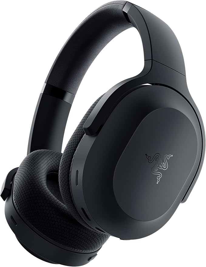 Razer Barracuda Wireless Gaming & Mobile Headset (PC, Playstation, Switch, Android, iOS): 2.4GHz Wireless + Bluetooth - Integrated Noise-Cancelling Mic - 50mm Drivers - 40 Hr Battery - Black (Renewed)