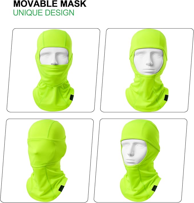 Balaclava Ski Mask 3 Pieces Full Face Cover for Men and Women Breathable Windproof Balaclava Face Mask for Skiing & Snowboard