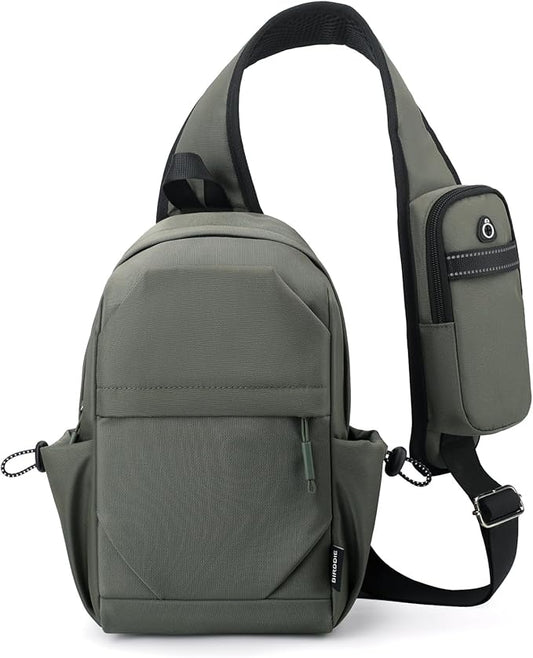 Crossbody Sling Bag Casual Shoulder Hiking Backpack with Convertible Shoulder Strap for Travel Hiking Shopping Leisure Sport