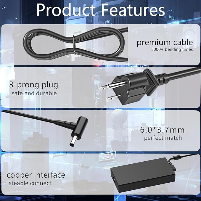 280W ADP-280BB B Charger Compatible with Asus ROG Strix G15 G17 G513R G513Q G713R G713Q TUF A16 FA617 FA617X FA617N FA617XT FA617NT FA617XS FA617NS Strix Scar 15 17 SE Flow X16 Power Adapter