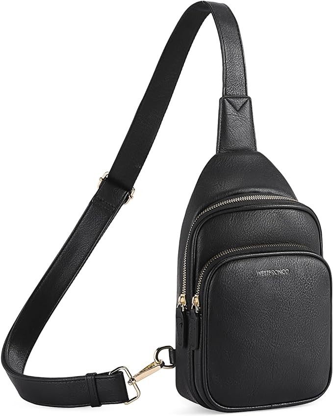 WESTBRONCO Small Sling Bag for Women Nylon Crossbody Sling Backpck Lightweight for Travel Casual Daily