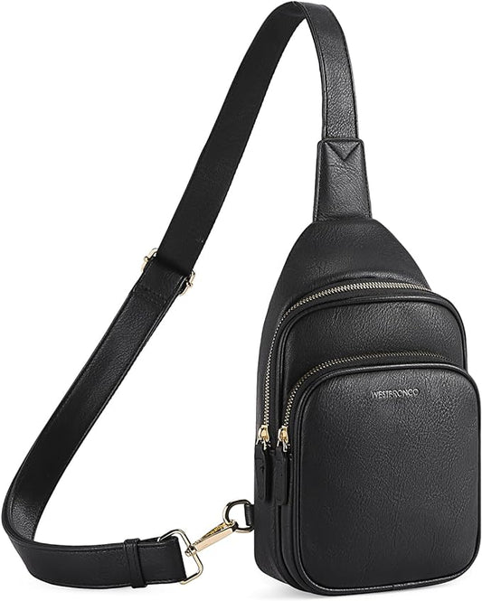 WESTBRONCO Small Sling Bag for Women Nylon Crossbody Sling Backpck Lightweight for Travel Casual Daily