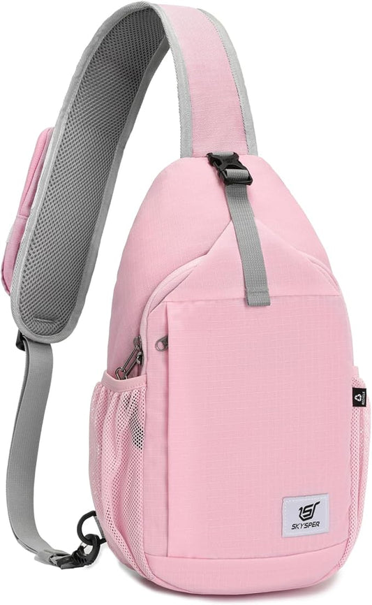 SKYSPER Sling Bag RFID Cross Body Bag Recycled Crossbody Backpack Travel Daypack
