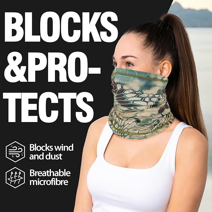 Neck Gaiters for Men Women Cooling Face Cover Sun Protection Face Mask Summer Bandana Balaclava