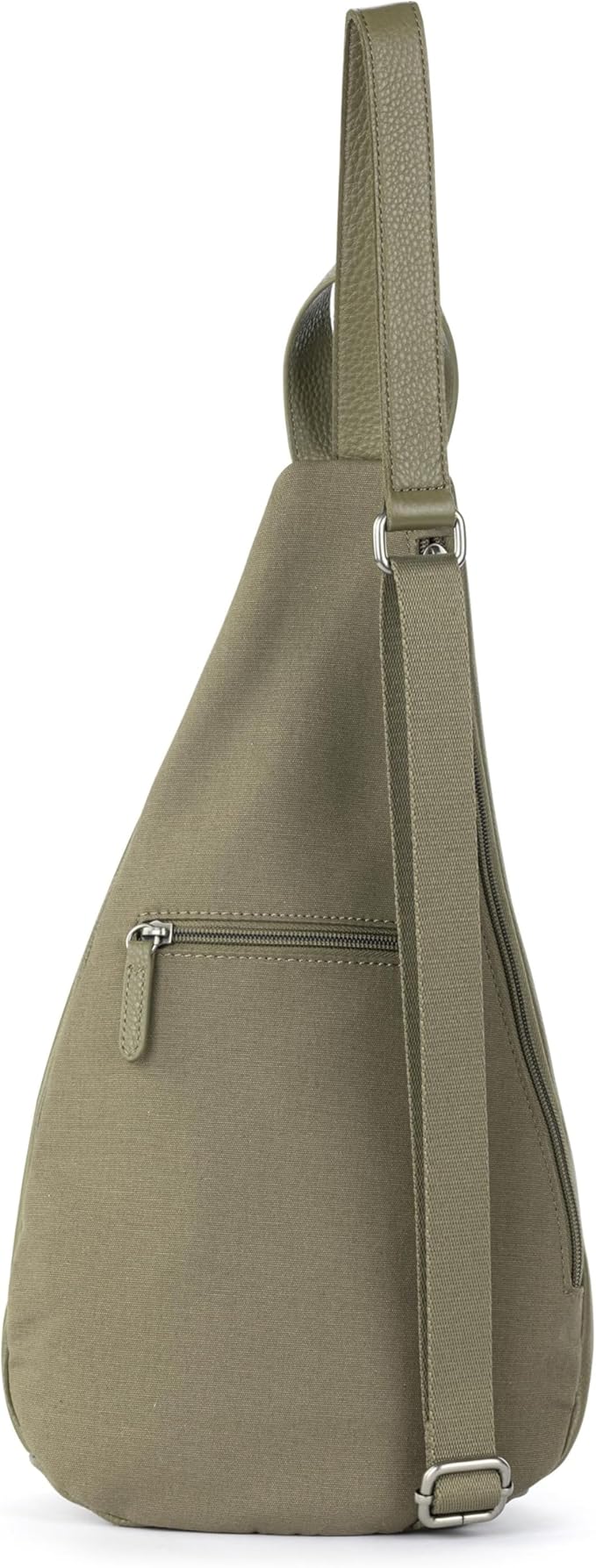 The Sak Geo Sling Backpack - Leather Women's Fashion Backpack for Everyday & Travel - Sling Crossbody With Zipper & Pockets