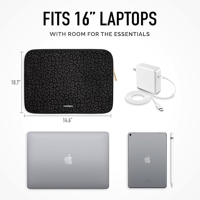 Vandel Slim MacBook Pro 16 Inch Laptop Sleeve, 15.6-16 inch Laptop Case, Protective MacBook Case Sleeve, Dell XPS 16 Cover 15.6 in, HP 15-fc, Lenovo IdeaPad 15, Mac Book Pouch, Computer Carrying Bag