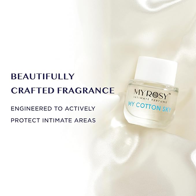 My Cotton Sky Deodorizing Perfume Oil for Women- Dermatologist Approved- Intimate Fragrance- Hypoallergenic, Long Lasting, Alcohol & Paraben-Free, Odor Control, Fragrance Oil for Feminine Area
