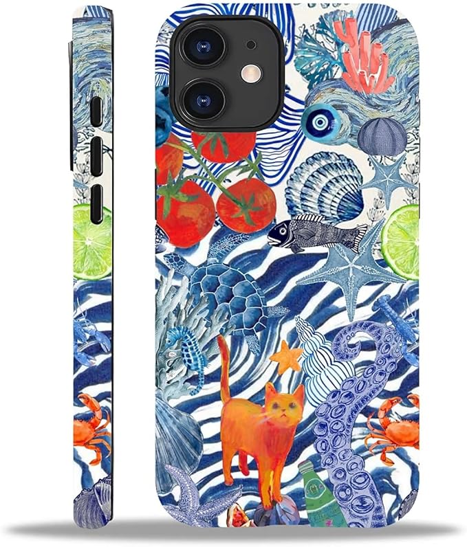 Case for iPhone 11,Leopard Cherry Shell Aesthetics for Woman Men Full Body Protective Cover Shockproof 2 in 1 Silicone + Hard PC Case for iPhone 11