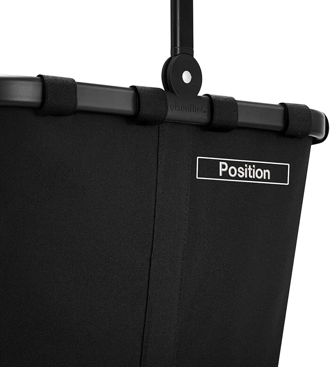 reisenthel carrybag frame black/black - Sturdy shopping basket with plenty of storage space and practical inner pocket - water-repellent
