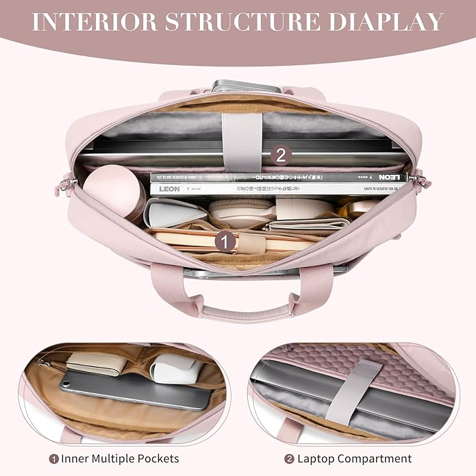 Laptop Tote Bag for Women Casual Tote Bag for Business Teacher Carry On Crossbody Bag