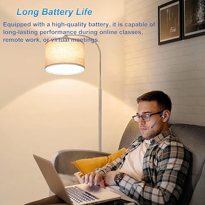 Open Ear Bone Conduction Headphones with mic - Bluetooth Headset Waterproof Bone Conducting Earphones, Headphones Wireless Earbuds Set, with QCC Chip, CVC8.0 Noise-canceling