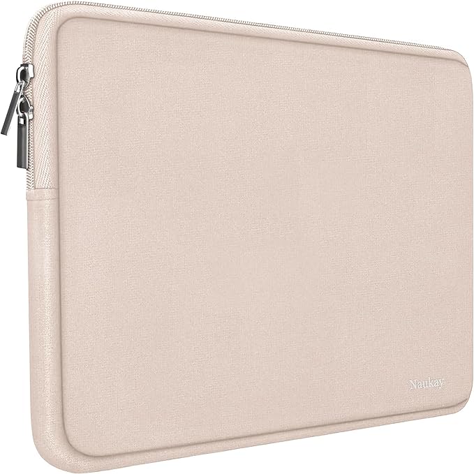 Laptop Sleeve 15.6 Inch, Resistant Neoprene Notebook Computer Pocket Case/Tablet Briefcase Carrying Bag Compatible for Asus Dell Fujitsu HP Sony Toshiba Acer- (LightPink)