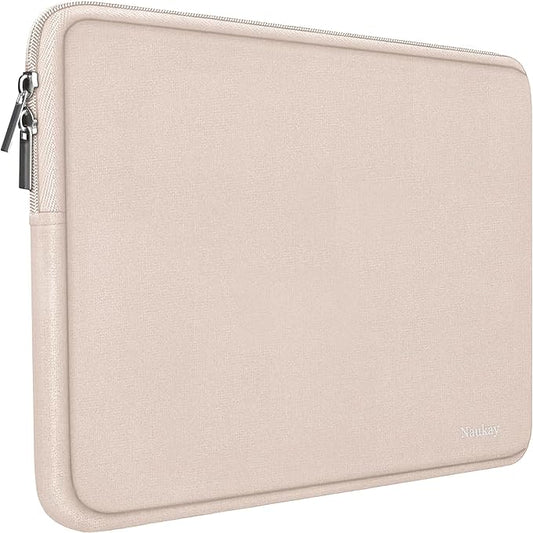 Laptop Sleeve 15.6 Inch, Resistant Neoprene Notebook Computer Pocket Case/Tablet Briefcase Carrying Bag Compatible for Asus Dell Fujitsu HP Sony Toshiba Acer- (LightPink)