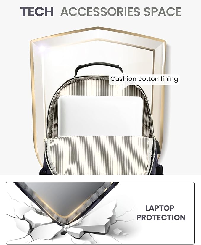 LOVEVOOK Laptop Backpack for Women, 17 Inch Large Capacity Travel Computer Work Bags, Business Nurse Backpack Purse for Womens, Backpacks, Dark Grey