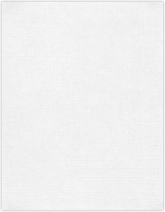 LUXPaper 8.5" x 11" Paper | Letter Size | White Linen | 24lb. (60lb. Text) | 250 Qty