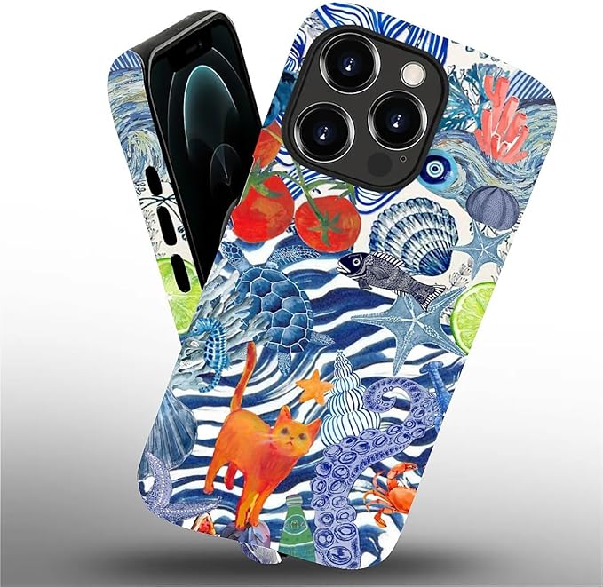 Case for iPhone 12 Pro Max,Leopard Cherry Shell Aesthetics for Woman Men Full Body Protective Cover Shockproof 2 in 1 Silicone + Hard PC Case for iPhone 12 Pro Max