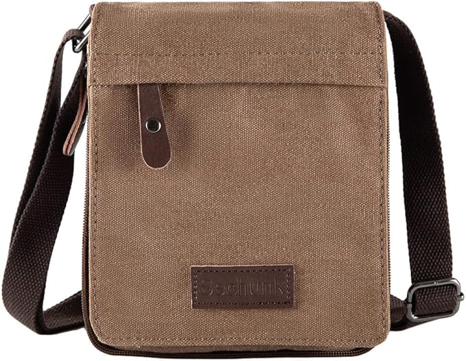 Sechunk Vintage Canvas Messenger Cross body bag Shoulder bag