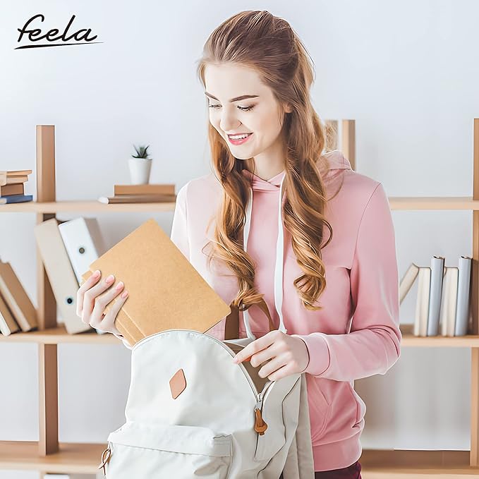 feela 15 Pack Blank Kraft Notebooks, Unlined Sketchbook Note Pad Travel Journal for Drawing Doodling Writing, Journal Bulk For Women Kids Students Office School Supplies, A5, 60 Pages, 8.3” X 5.5”