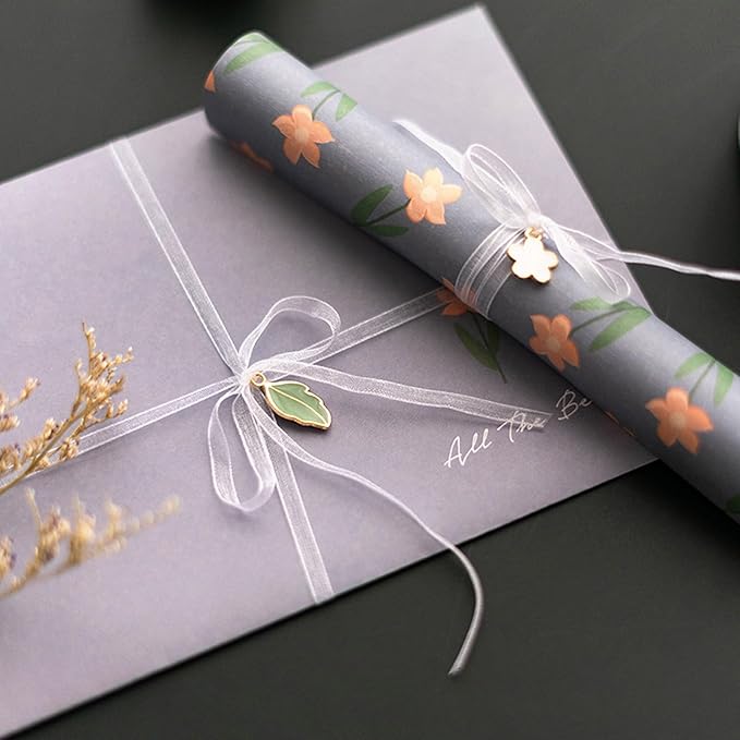 72 Pcs Stationery Paper Envelopes Set Includes 24 Lined Writing Paper & 12 Envelopes, Cute Lovely Floral Letter Writing Stationery Paper Envelopes Kit for Girls Boys Office School Supplies (6Style)