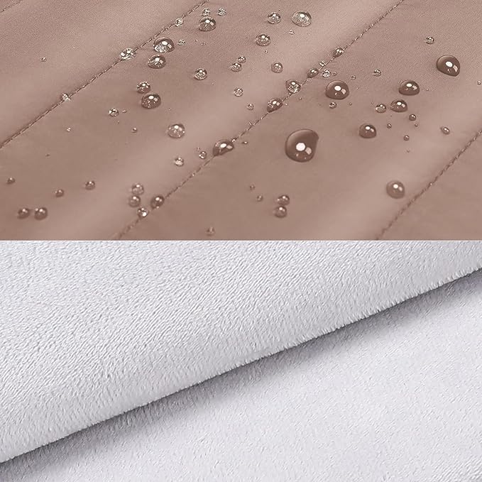 MOSISO 14 inch Laptop Case, 14 inch Puffy Laptop Sleeve Compatible with HP Lenovo Dell ASUS Acer, HP Stream, Dell Latitude, Lenovo IdeaPad, Polyester Horizontal Bag with Small Case, Brown