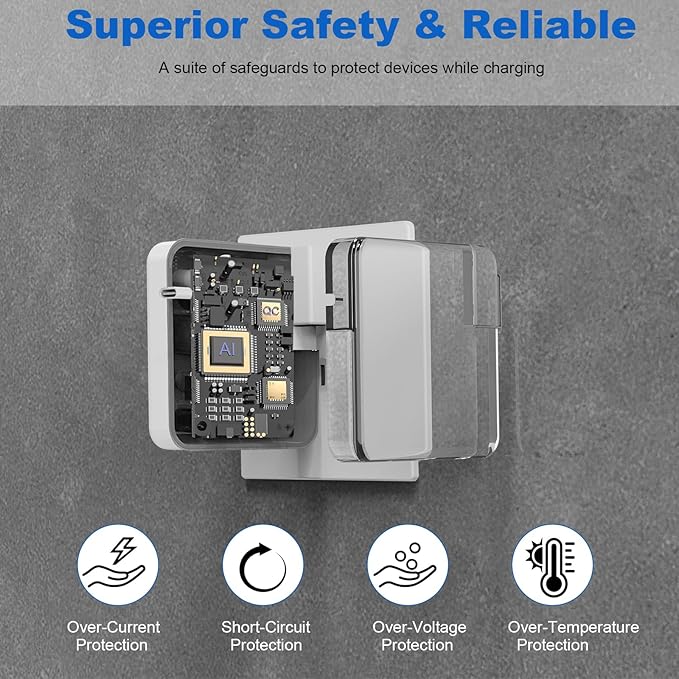 118W USB C Fast Charger Power Adapter Compatible with MacBook Pro/MacBook Air 16 15 14 13 Inch, M1 M2 M3 M4