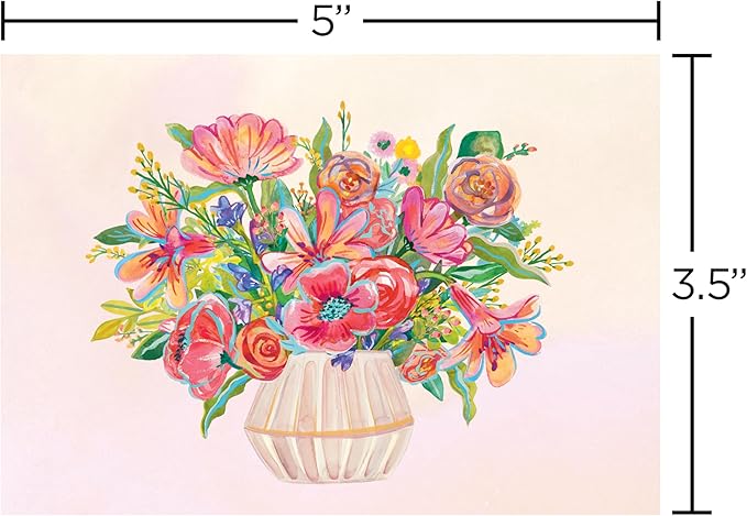 Papyrus 14-Count Blank Cards with Envelopes and Seals (Floral)