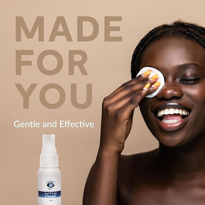 Heyedrate Lid and Lash Cleanser Spray – Gentle, Pure Hypochlorous Acid Spray for Eye Irritation - Fast Acting, Soothing Formula - Everyday Eyelid Cleansing Spray - 1 Ounce Bottle