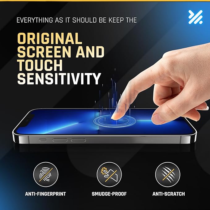 TEMPRTEK+ for iPhone 16e/13/13 Pro/14 Glass Screen Protector 2 Pack (9H+ Military Grade 3X Protection) Long Last Shatterproof Tempered Glass - Anti Scratch/Fingerprint [Full Coverage] Case Friendly