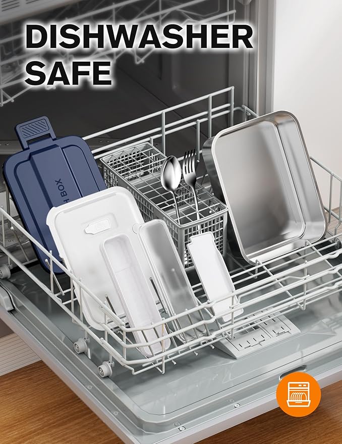 EAST OAK XL 6.3-Cup Cordless Electric Lunch Box for Adults, Heated Lunch Box for Men with Scheduled Heating, Portable Car Food Warmer with Utensils, Two-Tier Bag, Removable Divider