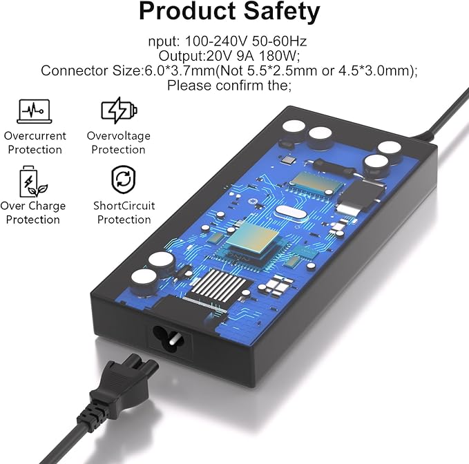 Charger Compatible for Asus ROG Zephyrus G14(2022 2023) GA401 GA401I GA401Q GA401QM GA401QEC GA401IV GA401IVC GA401II GA401IH GA401IU G15 G531GT GA502 GA502D ADP-180TB H Gaming Laptop 180W
