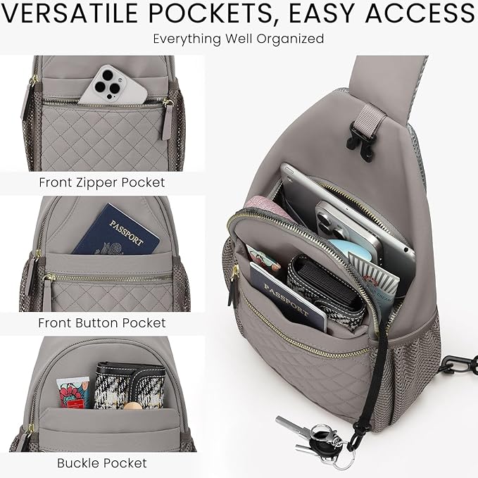 Small Crossbody Purses Bags for Women Men Travel, Chest Sling Bag Women Casual Cross Body Bag for Woman Sling Backpack