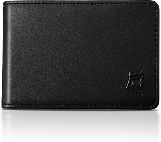 Kings Loot Wallet for Men | Customized Minimalist Slim RFID Blocking Leather Design with Cash Pocket & Card Pull Strap | Holds 1-15 Cards | Stylish & Durable Wallets
