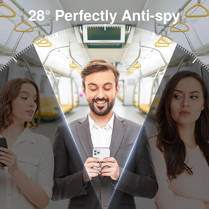 SMARTDEVIL 2PACK Privacy Screen Protector for iPhone 11 Pro/X/XS Shatterproof Tempered Glass [True 28°Anti Spy] [9H Hardness] [Auto Dust-Elimination Install], [Bubble Free]