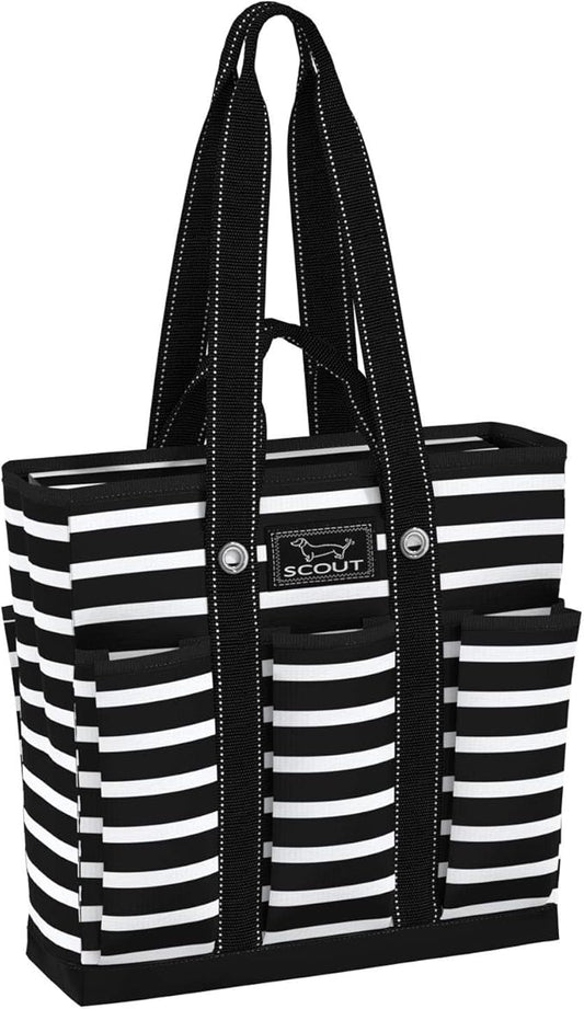 SCOUT Rocket Pocket Tote - Multi-Pocket Travel, Nurse, Teacher, Mom Tote, 7 Pockets Total, Two Sets of Straps, Folds Flat