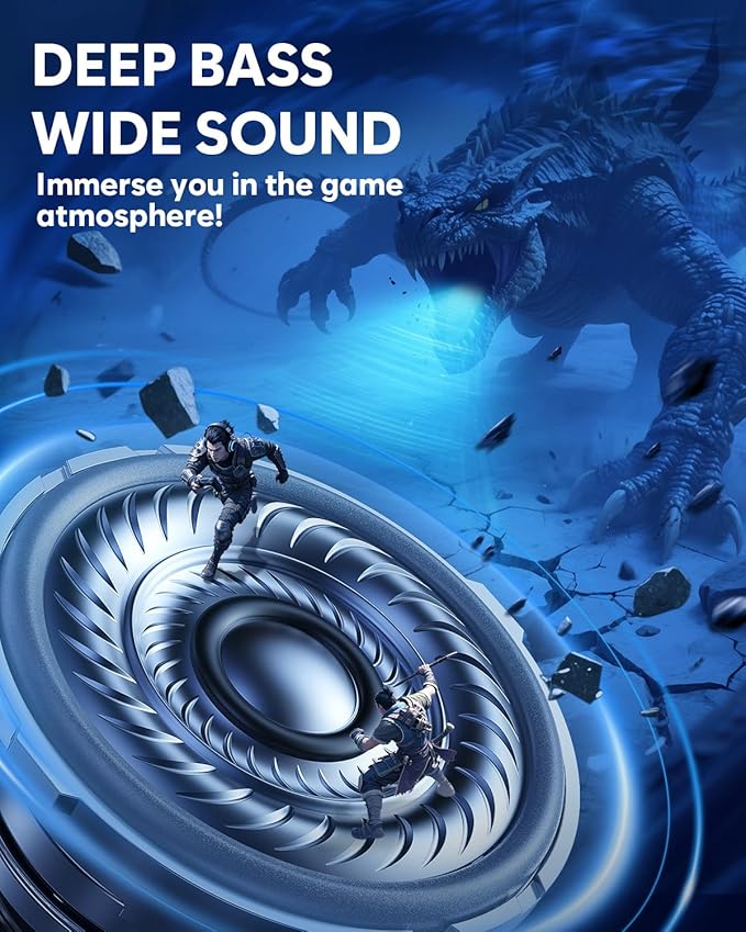 NUBWO Wireless Gaming Headset with Mic for Ps5 Ps4 PC, Zero Interference, 100-Hour Battery All-Day Play, 23ms Sync for Fortnite & Call of Duty/FPS Gamers, Triple Mode All Devices Compatible - White