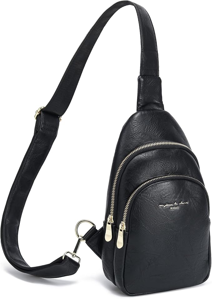 Haytijoe Crossbody Bags for Women Leather Sling Bag Anti-theft Cross Body Bag Travel Sling Purse Chest Bags Fanny Packs