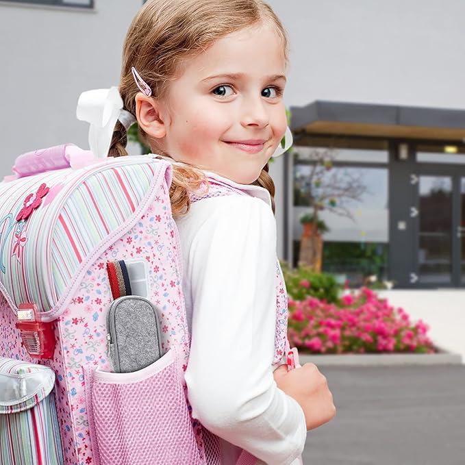 DEVICO Portable Utensils, Travel Camping Cutlery Set, 8-Piece including Knife Fork Spoon Chopsticks Cleaning Brush Straws Portable Case, Stainless Steel Flatware set (Black)