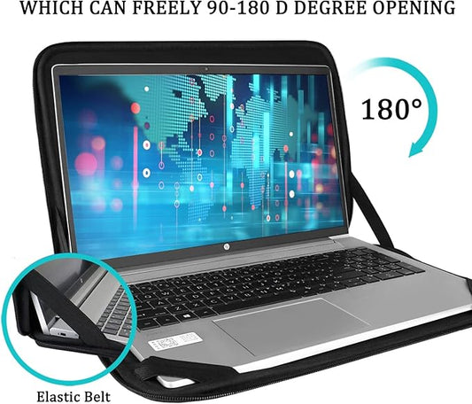 Laptop Sleeve case 14 inch, Protective Soft Padded Computer Carrying Bag Durable Laptop Cover Compatible with 14" MacBook HP Lenovo Dell ASUS Acer Chromebook Notebook Bag, Black