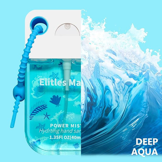 Hand Sanitizer Spray, 3Pack Spray Hand Sanitizer Travel Size With Cute Keychain, Scented Pocket Power Mist Hydrating Women Teen Girl Gifts, 1.35FL.OZ (Vanilla,Lavender,Ocean