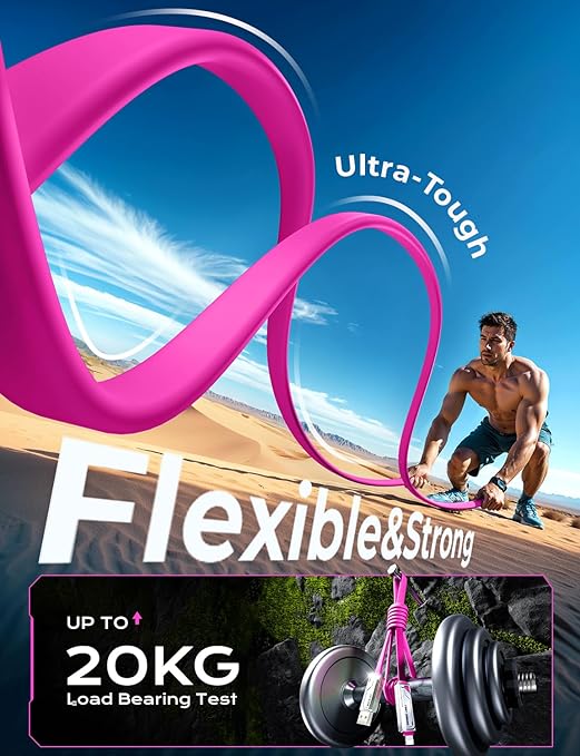 [2025 Upgrade] 4-in-1 USB C Cable 60W 5FT Compatible With Lightning Cable [Fast Charging & Data Transfer] Flat Type C/A to C/L Cord for iPhone/iPad, Multi Charger Wire Combo for All Devices (Pink)