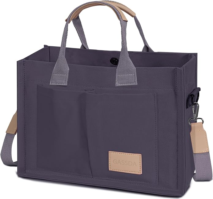 Tote Bags for Women Canvas Tote Purse Crossbody with Pockets Top Handle Shoulder Satchel Bag for Women