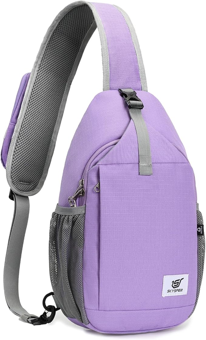 SKYSPER Sling Bag RFID Cross Body Bag Recycled Crossbody Backpack Travel Daypack