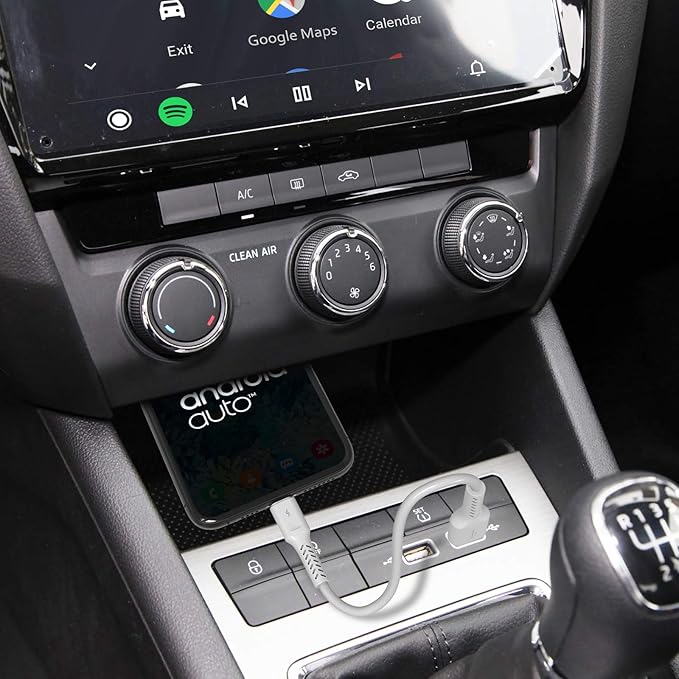 Umefly 1ft 5 Pack Durable USB A to USB Type C 3A Fast Charging Cord, Compatible with Samsung Galaxy S20/S10/S9/S8 Note 20/10/9/8, Moto Z/Z2, LG G5/G6/V20/V30/V40 and new USB-C devices