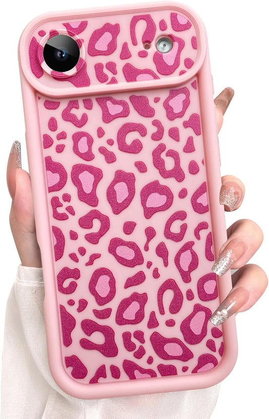 KANGHAR Case Compatible with iPhone Air Leopard Printed Pattern Cute Cheetah Phone Case Soft TPU Shockproof Protective Cover Designed for iPhone Air 6.5 Inch Pink