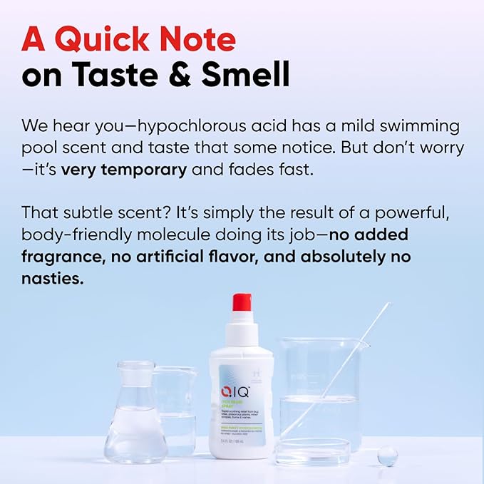 Itch Relief Spray – High Purity Hypochlorous Acid Spray, Fast Anti Itch Relief from Bug Bites, Rashes, Scrapes, Burns, and Helps Provide Relief from Eczema, Steroid & Alcohol-Free (3.4oz)