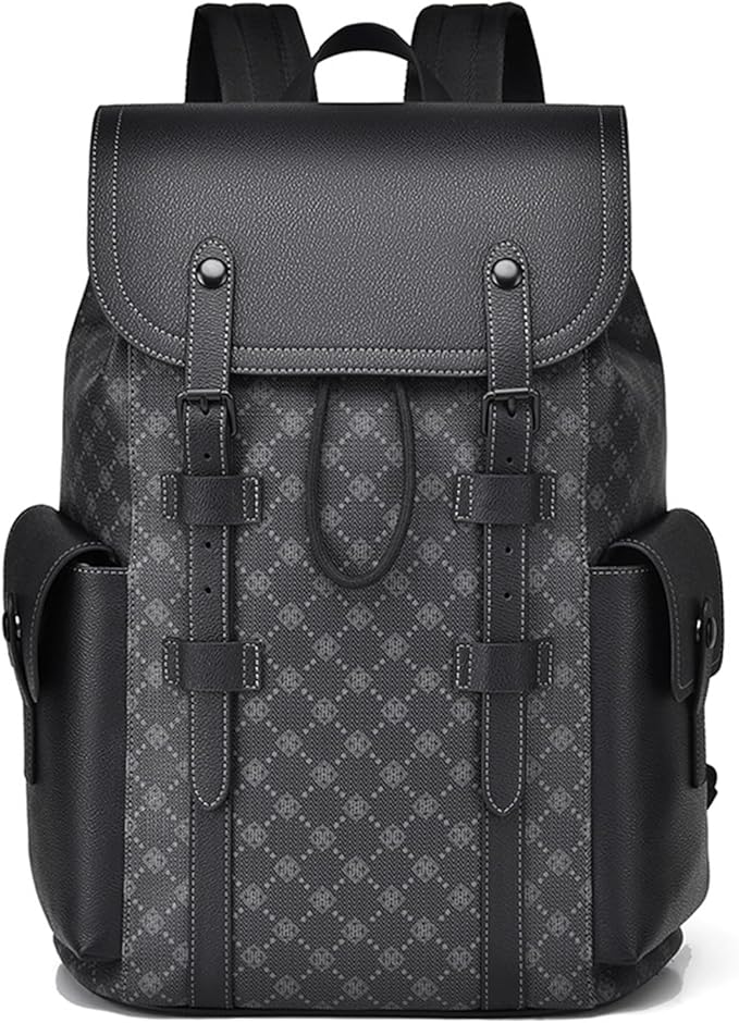 KingTo Laptop Backpack for Men Luxury Anti-Theft Travel Backpack Casual Business Waterproofing Computer Bag (black-1)