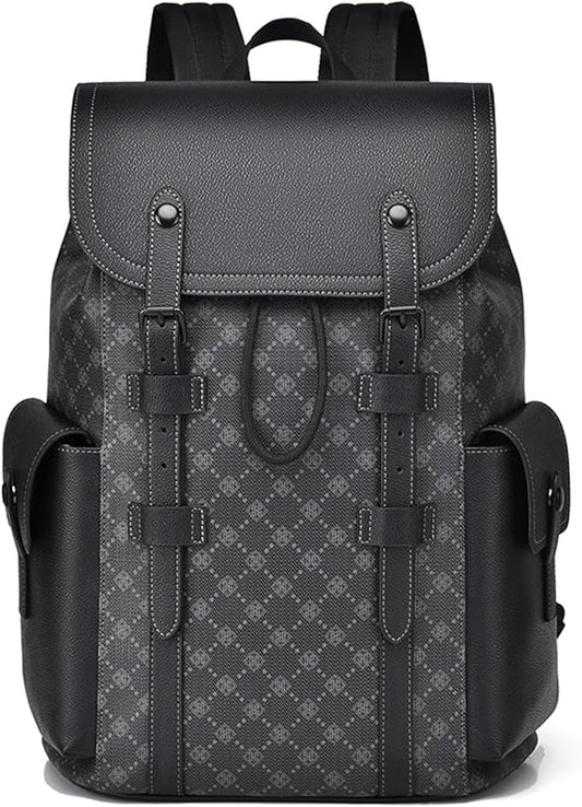 KingTo Laptop Backpack for Men Luxury Anti-Theft Travel Backpack Casual Business Waterproofing Computer Bag (black-1)
