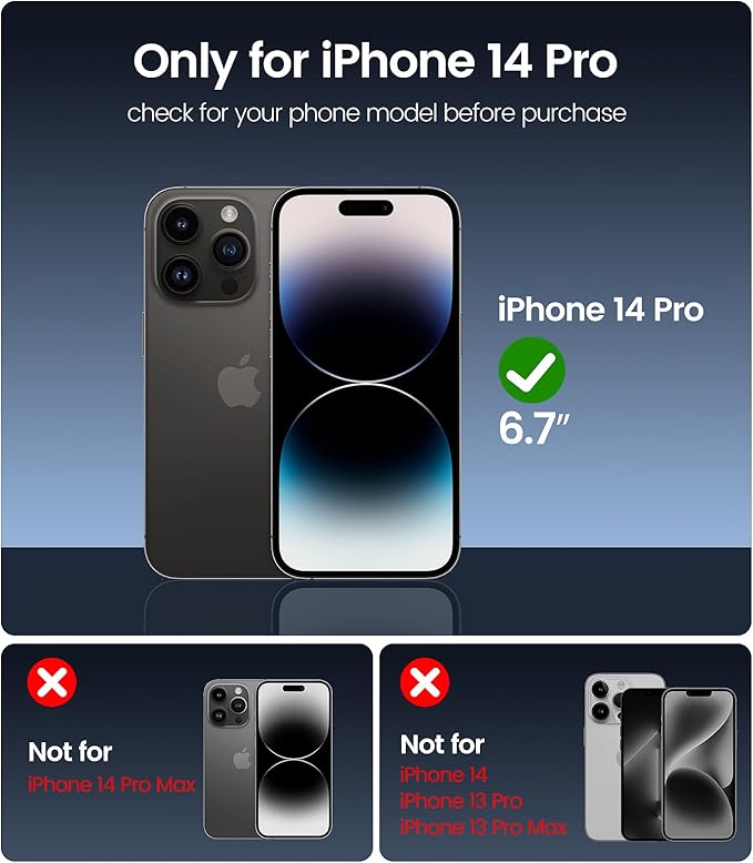 iGluz 4 Pack for iPhone 14 Pro Screen Protector with 2-Pack Camera Lens Protector[99.99%HD Clear][9H Tempered Glass][Bubble Free][Easy Installation][Smooth Touch][Anti-fingerprint],4+2 Dual Protection