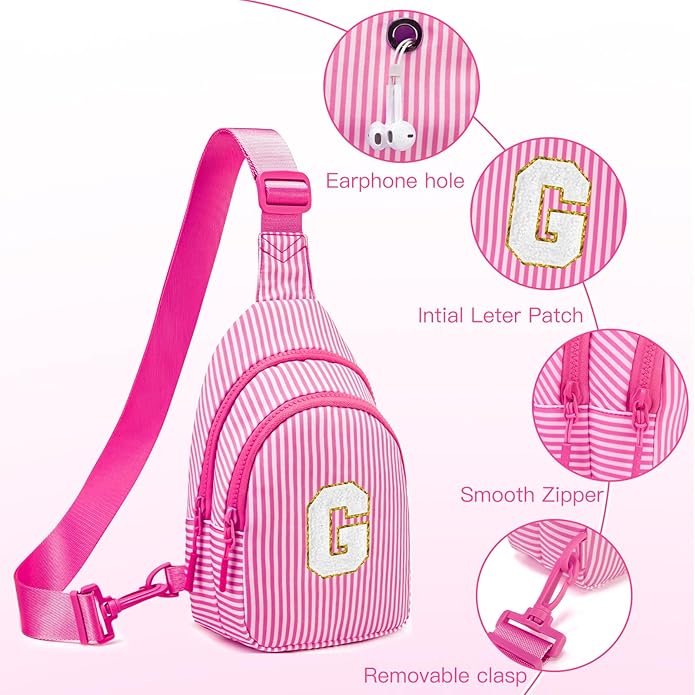 Gifts for 8 9 10 11 12 Year Old Girls Sling Bag Crossbody Bags Fanny Pack for Teen Girls Personalized Gifts for Women